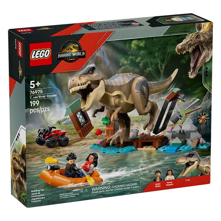 76975 ESCAPE POR EL RIO Y T. REX A LA CAZA