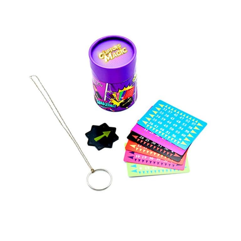 Juego de magia cartas portatil morado