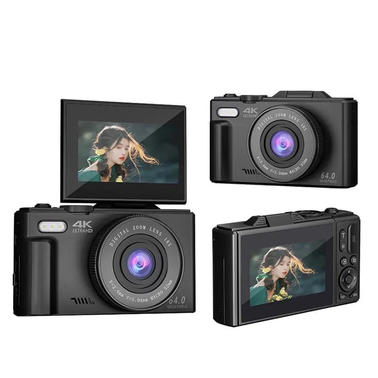 Camara Fotografica Digital 4K 30fps 64MP Pantalla Giratoria negro