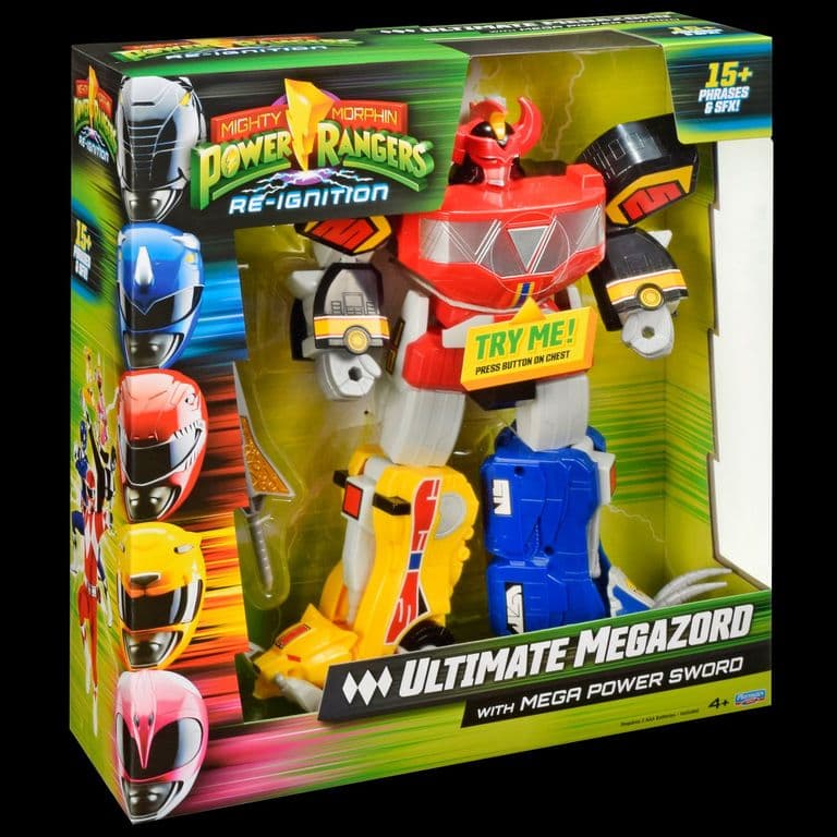 Figura 30 Centimetros Multicolor Megazord Power Rangers.