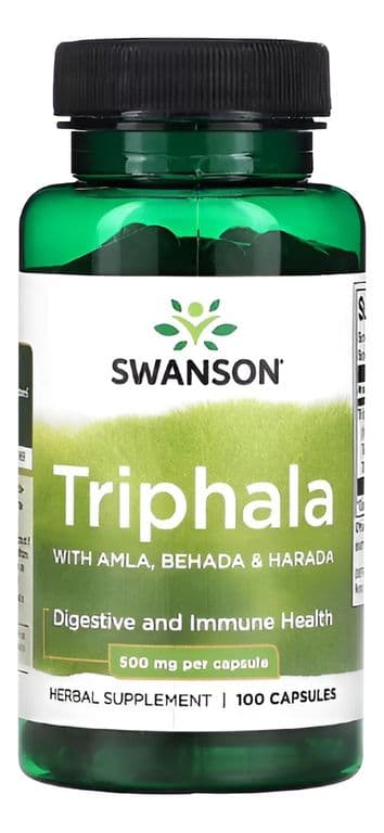Triphala with Amla Behada & Harada 500 mg 100 Capsulas