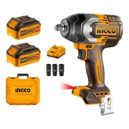 Taladro Pistola Llave Impacto 20v 2bat+ Carg 850nm