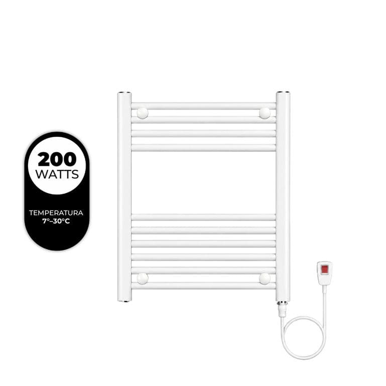 Secador de Toallas Electrico para Bano 200W Mural 60x50 cm Blanco
