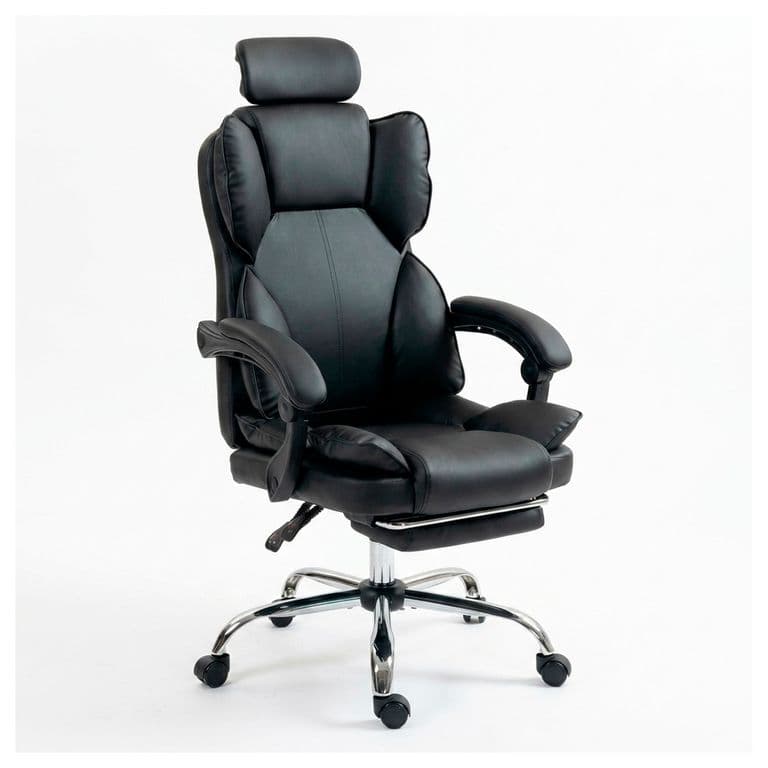 Silla de Oficina Escritorio Gamer Extra Confort diseno premium - Negro