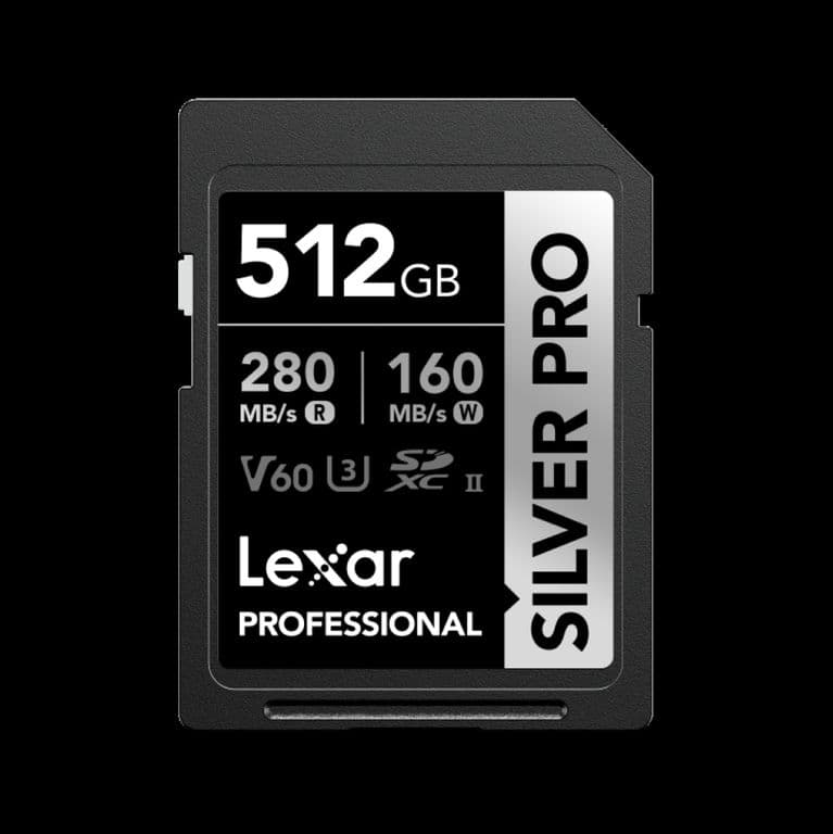 Memoria SD Silver Pro 512GB 280MBS UHS-II U3 V60 4K