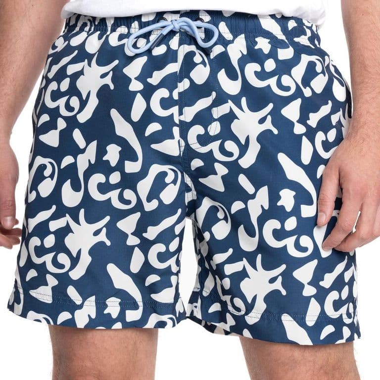 TRAJE DE BANO HOMBRE ESTAMPADO IBIZA - Azul L
