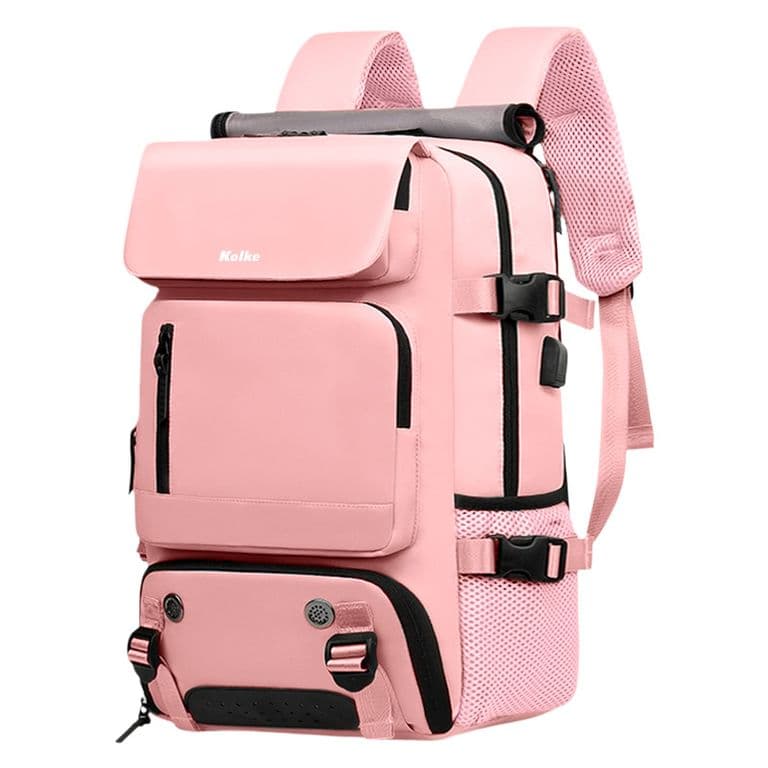 Mochila de Viaje Hikes 40 L Impermeable Multifuncional Rosa L
