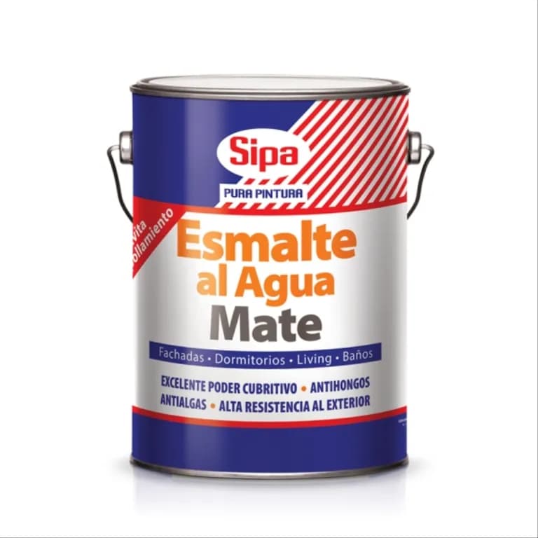 Esmalte al agua mate blanco 1 gal