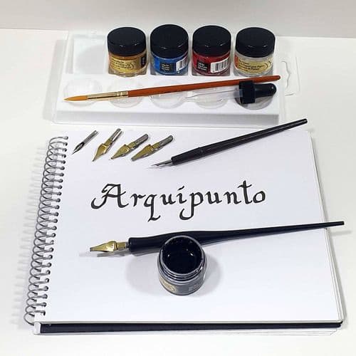 Kit Deluxe De Plumillas Y Tintas