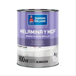 Esmalte para melamina y MDF blanco semibrillante 1/4 gal