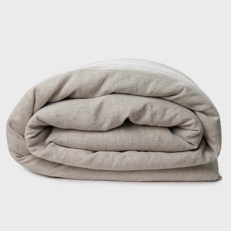 Funda de Plumon Lino Natural Beige 2 PLAZAS