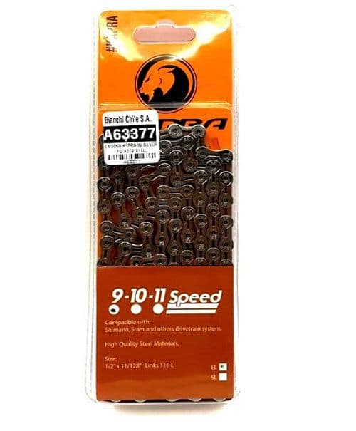 CADENA 9V SILVER 1/2"X3/32"X116L