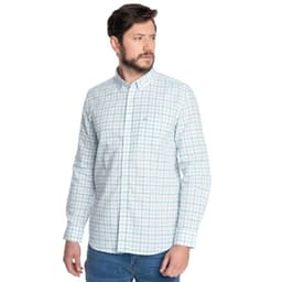 CAMISA HOMBRE CASUAL MANGA LARGA OXFORD LONDRES - Verde M