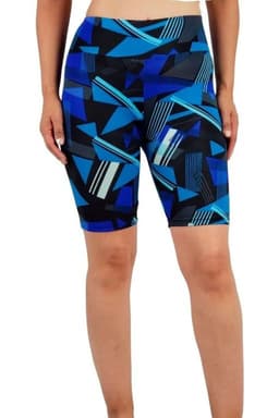 Calza Biker Corta. Short Deportivo Lycra 950 Celeste M/L