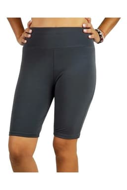 Calza Biker Corta. Short Deportivo Lycra 486 Gris Oscuro M/L