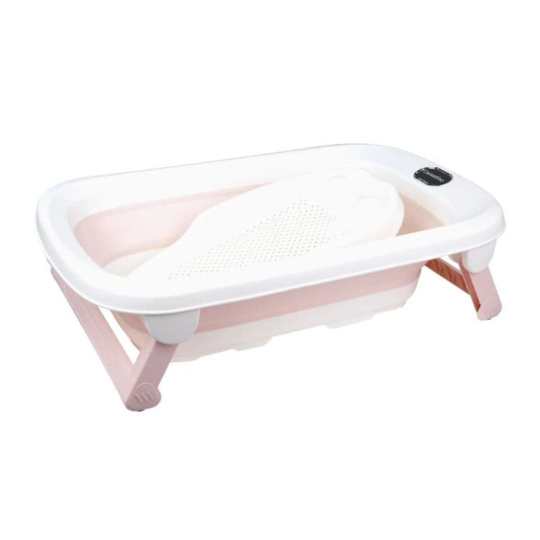 Tina Plegable Con Soporte Maui 40l Rosa
