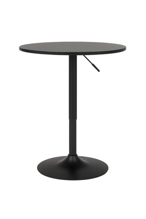 Mesa Bar Centro Altura Regulable 60cm Diametro Full Negra