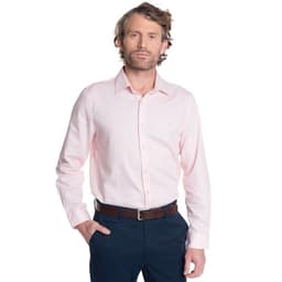 CAMISA HOMBRE MANGA LARGA JACQUARD WILLIAMSBURG Rosa 2XL