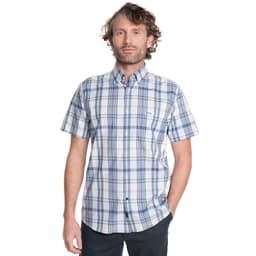 CAMISA HOMBRE MANGA CORTA ESCOCESA RADIO CITY Celeste M