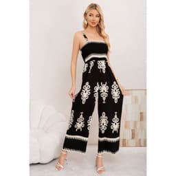 Enterito Mujer Largo Pabilos Holgado Primavera Verano 3381 Negro L/XL