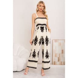 Enterito Mujer Largo Pabilos Holgado Primavera Verano 3381 Crema L/XL