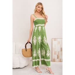 Enterito Mujer Largo Pabilos Holgado Primavera Verano 3381 Verde L/XL