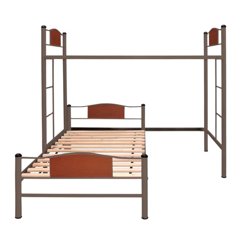 Cama Alta + Cama Baja 1.5 Plaza Child Castano