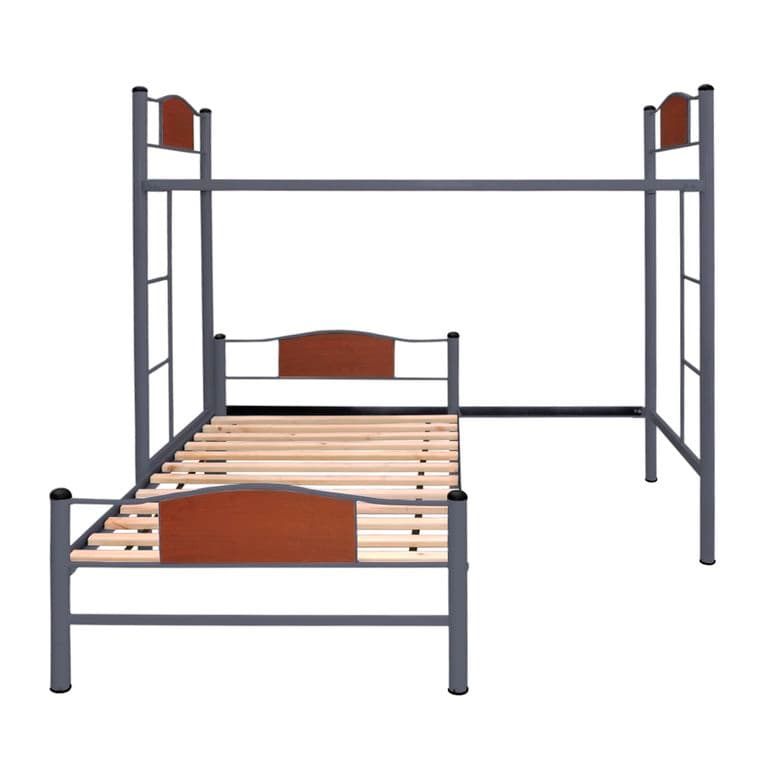 Cama Alta + Cama Baja 1.5 Plaza Child Grafito