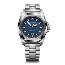 Reloj INOX Quartz azul correa acero Azul TALLA UNICA