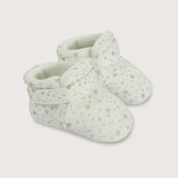 Pantufla Bebe Unisex Estrellas Blanca Blanco S