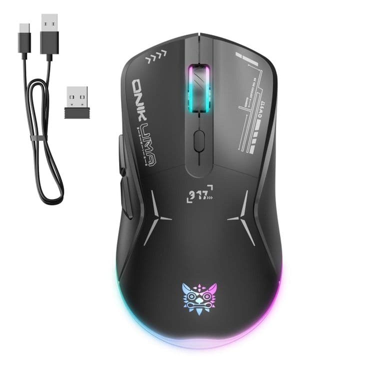 Mouse Gamer Inalambrico CW917 - Negro Negro