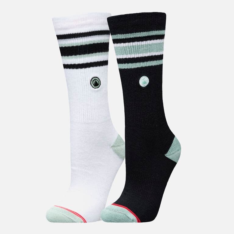 Calcetines Mujer Duo Travel Walk Classic Blanco Grafito Blanco S/M