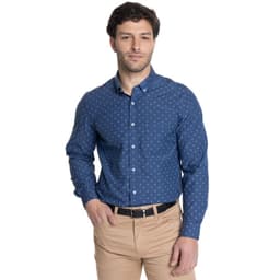 CAMISA HOMBRE MANGA LARGA TREVIRA ESTAMPADA Azul L