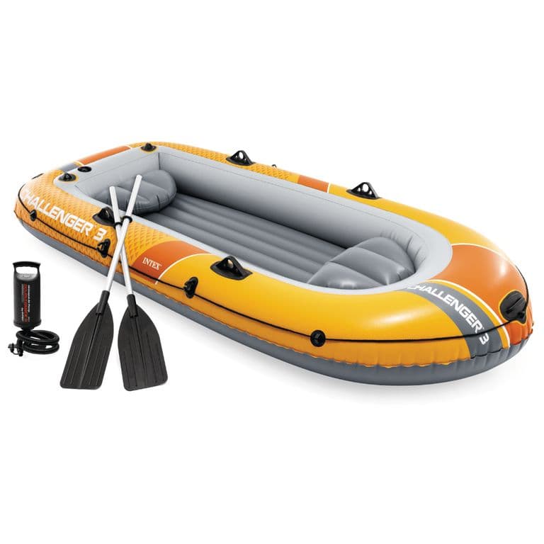 Bote Inflable Challenger 3 Set Capacidad 320 Kg + Remos + Inflador