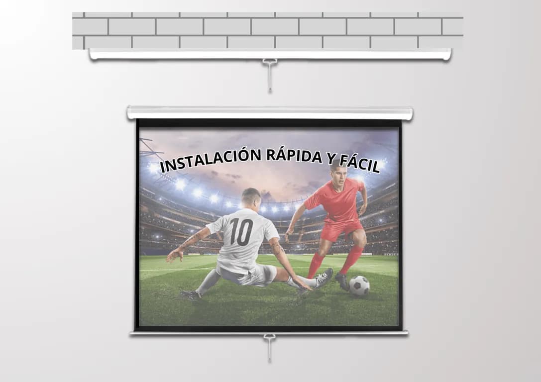 Telon Mural 180x180 cm 11 para proyector Optma UHZ45