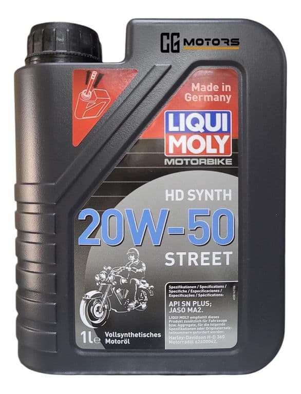 Aceite De Moto 20w50 Full Sintetico Liquimoly 4t 1l Original