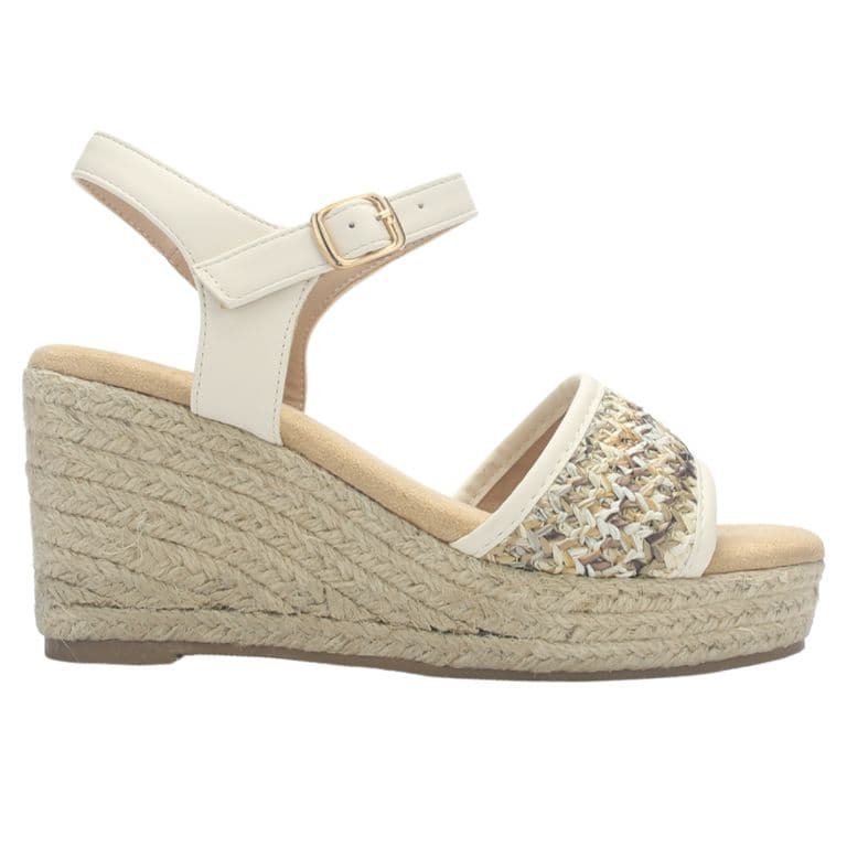 Sandalia Mujer Beige Casual Dijonh-21 Beige 37