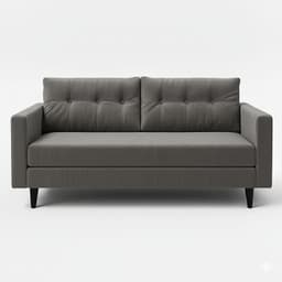 Sofa 3 Cuerpos Paris - Color Crudo Repelente a Liquidos Gris oscuro