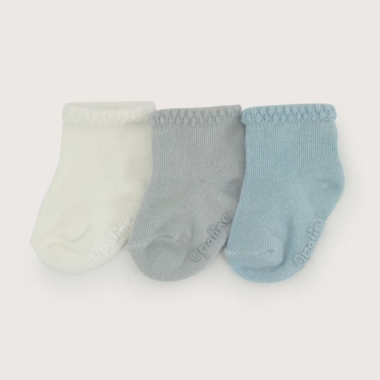 Pack de 3 calcetines azules de Bebe Azul 6 MESES