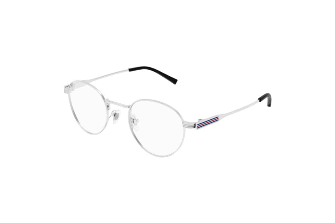 Lentes Opticos Plateado Gris M