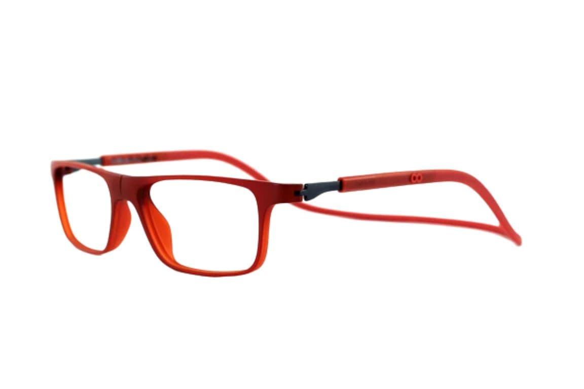 Lentes Opticos Jabba Prime Rojo con Clip Magnetico Rojo M