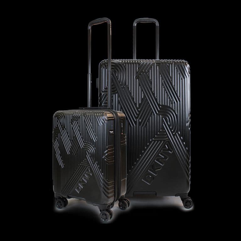Pack 2 Maletas Donna Karan City Scape S 10kg + L 23kg negra Negro L