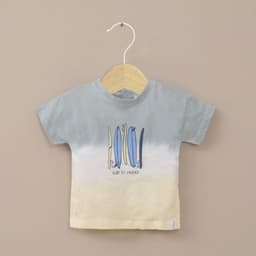 Polera manga corta amarilla de nino Amarillo 12 MESES