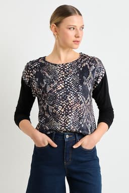 Polera Manga Larga Mujer Gris Gris XS