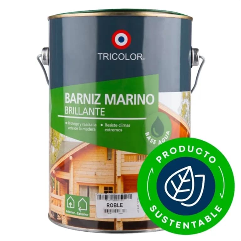Barniz marino base agua roble 1 gal