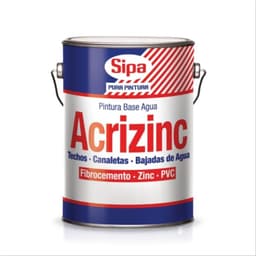 Pintura para techo Acrizinc rojo colonial 1 gal