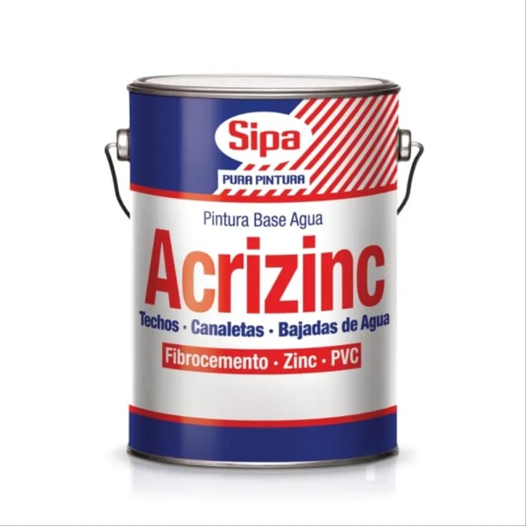 Pintura para techo Acrizinc rojo colonial 1 gal