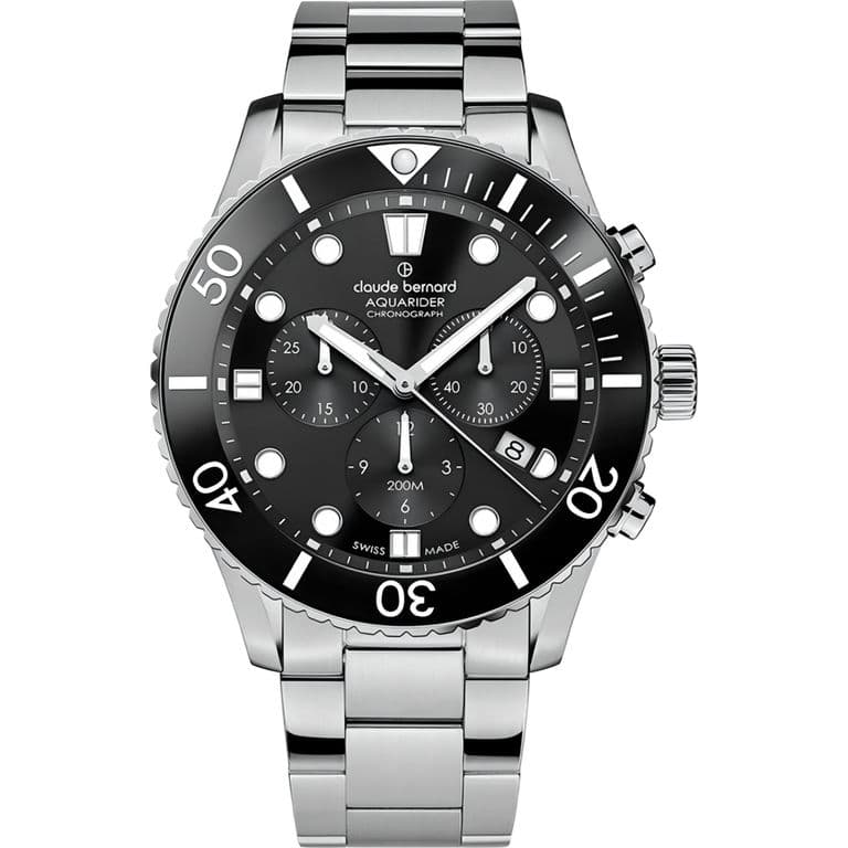Reloj Chronograph Hombre Acero Plateado TALLA UNICA