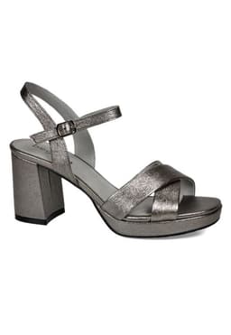 Sandalia Jordina Plateado Plateado 37