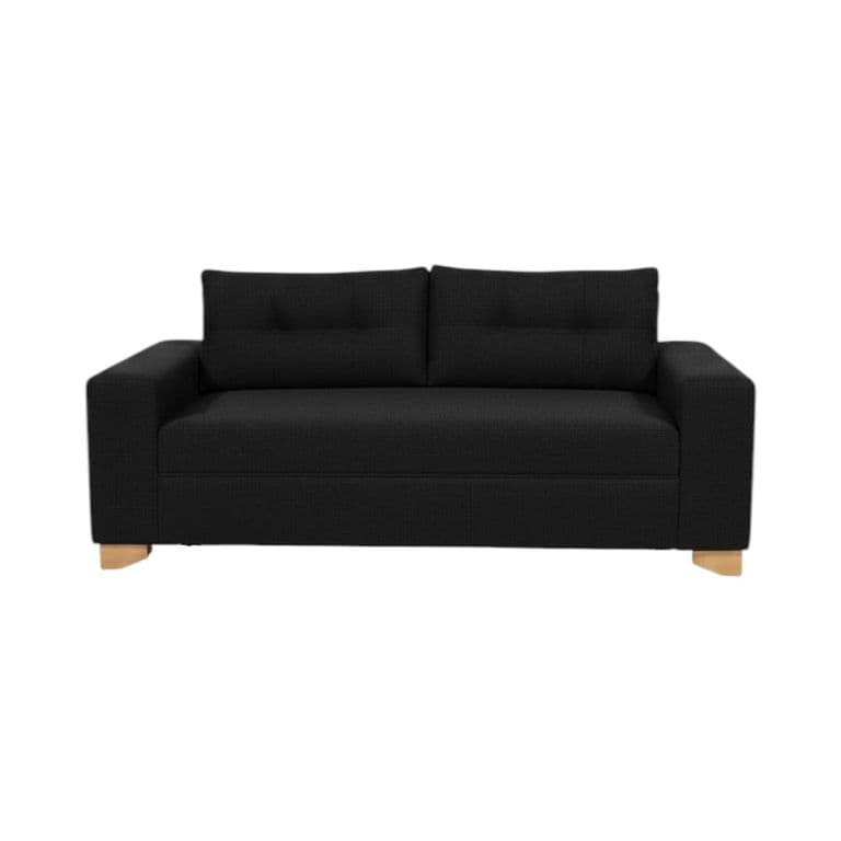 SOFA PARIS DOS CUERPOS LINO NEGRO Negro